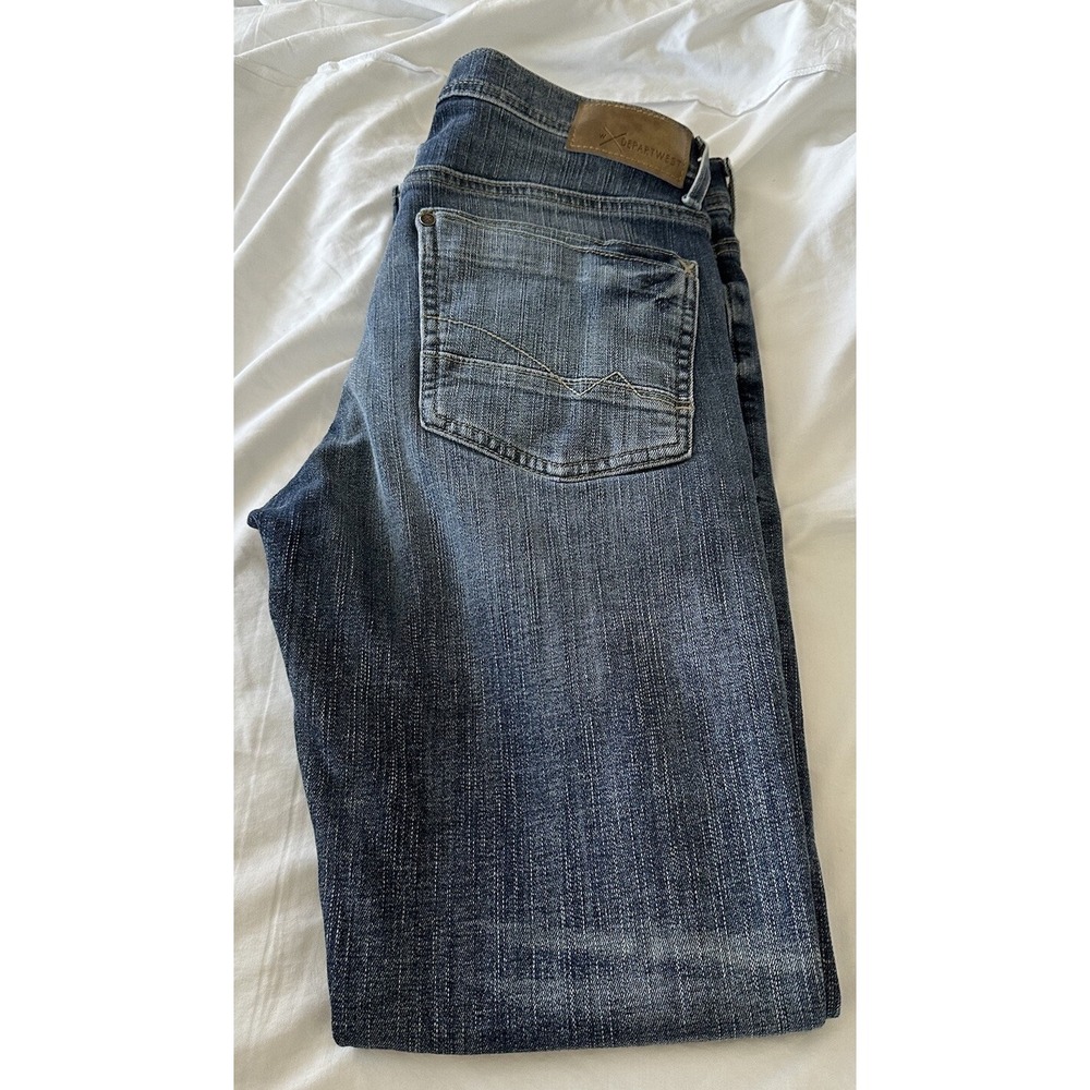 DepartWest Jeans Trouper Skinny Mens 32R Blue Denim Pants 31S Fit 30X30